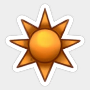 Golden Sun Sticker